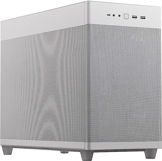 ASUS Prime AP201 Black MicroATX Tempered Glass Edition Supports Graphics Cards up to 338mm, 360mm Coolers, & Standard ATX PSUs, Tool-Free Side Panels, Tempered Glass Side & Front Panel USB Type-C Black/White ASUS Prime AP201 Black MicroATX Tempered Glass Edition Supports Graphics Cards up to 338mm, 360mm Coolers, & Standard ATX PSUs, Tool-Free Side Panels, Tempered Glass Side & Front Panel USB Type-C Black/White